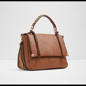 Aldo brown leather handbag purse